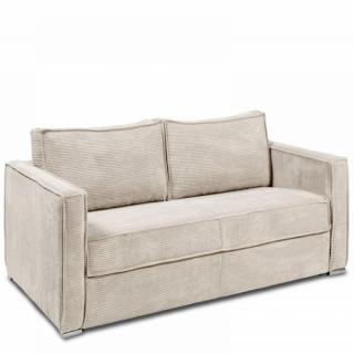 Canapé convertible express 140 CANNES matelas 16 cm sommier METAL