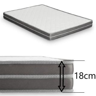 Canapé lit 3 places MONTMARTRE en microfibre taupe couchage 140cm convertible express MATELAS 18CM