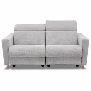 Canapé fixe 3 places WAGRAM gris clair