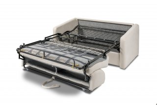 Canapé lit VALLAURIS convertible EXPRESS 140cm sommier métal matelas 16 cm