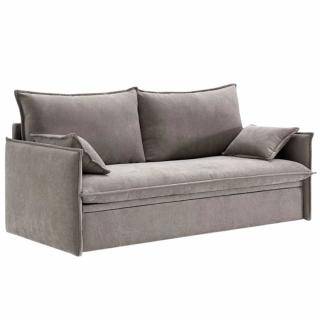 Canapé-lit gigogne TURNER sommier métal matelas 12 cm 