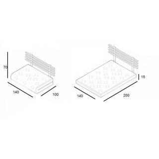 Canapé lit noir SHIN SANO futon avocat couchage 140*200cm