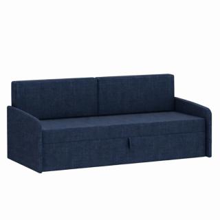Canapé pour lit escamotable horizontal MULTIMO tissu tweed bleu nuit