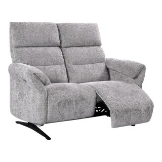Canapé 2 places RELAX électrique AEGIS tissu doucy gris