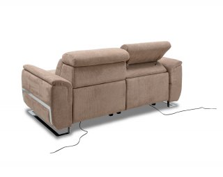 Canapé 3 places relax électrique REAUMUR avec système zéro wall