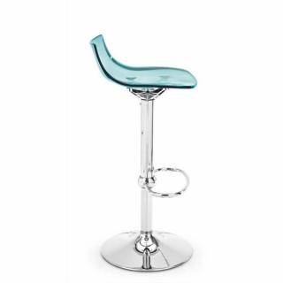 Tabouret de bar design l'EAU en polycarbonate vert d'eau