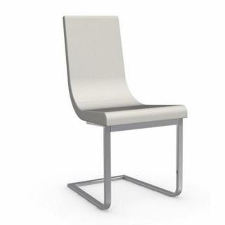 CRUISER chaise haut de gamme de CALLIGARIS assise cuir blanc