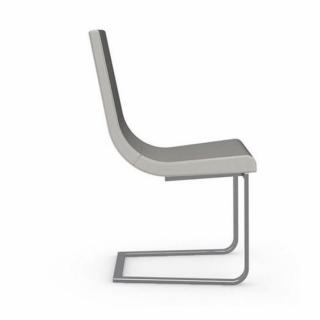 CRUISER chaise haut de gamme de CALLIGARIS assise cuir blanc