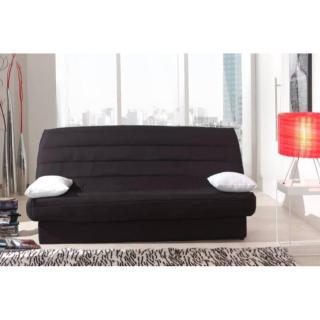 CLIC CLAC convertible LAUSANNE couleur noir 130*190cm matelas 12cm