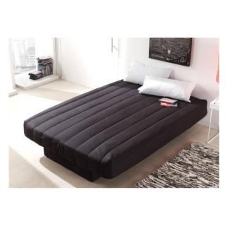 CLIC CLAC convertible LAUSANNE couleur noir 130*190cm matelas 12cm