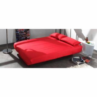 CLIC CLAC LUXE convertible CASLANO rouge 130*190cm matelas 12 cm