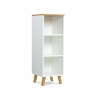 Colonne de rangement blanc FREDO 2 étagères