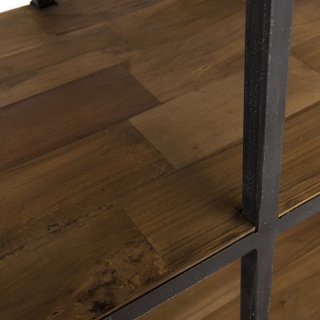 Etagères SIXTINE style industriel 4 tiroirs 4  étagères en bois et métal