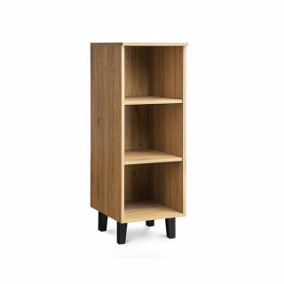 Colonne de rangement  FREDO 2 étagères
chêne naturel, piétement anthracite
