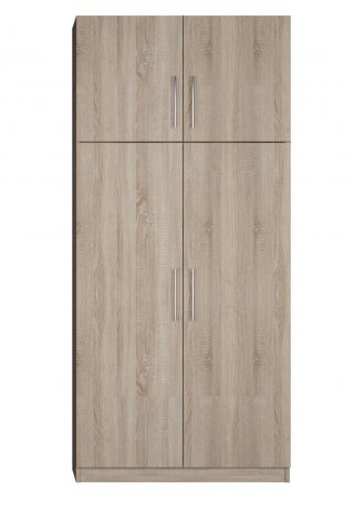 Armoire de rangement penderie 4 portes 100*50 cm hauteur 240 cm
