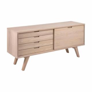 Buffet ALINE 4 tiroirs 1 porte chêne clair