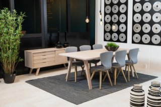 Buffet ALINE 4 tiroirs 1 porte chêne clair