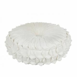 Coussin IVA Rond Polyester Blanc
