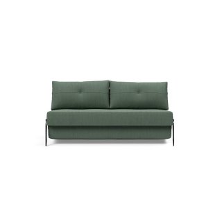 INNOVATION LIVING  Canapé design CUBED 02 ALU convertible 200x160 cm tissu Elegance Green