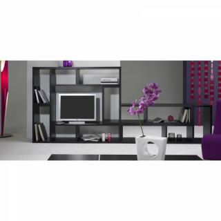 DOMINO étagère modulable wengé 3 casiers