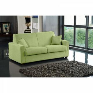 Canapé-Lit 2-3 Places DREAMER Convertible express 120*192*16  microfibre vert matelas 16 cm