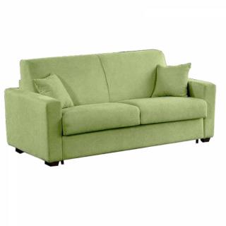 Canapé-Lit 2-3 Places DREAMER Convertible express 120*192*16  microfibre vert matelas 16 cm
