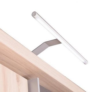 1 Paire d' éclairage LED LINE support coloris aluminium.