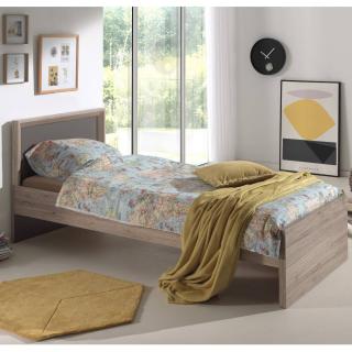 Ensemble chambre enfant AMAURY chêne/marron 3 éléments couchage 90 x 200cm