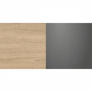 Lit DENVER 180*200cm avec éclairages LED et 2 chevets chêne