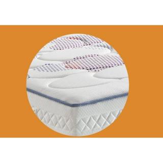 Ensemble MERINOS double sommier ferme avec matelas ENERGETIK à ressorts ensachés couchage 2*80*200cm