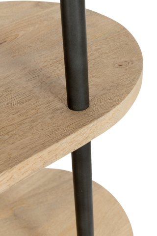 Etagère DATOA 5 planches Bois de manguier / Fer