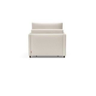 INNOVATION LIVING  Fauteuil NEAH SLIM convertible 80x195 tissu Bouclé Off White