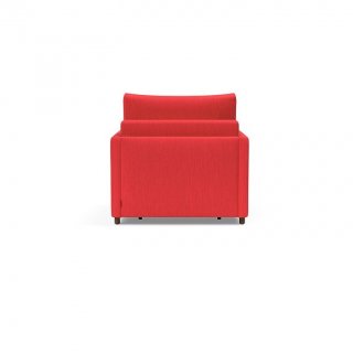 INNOVATION LIVING  Fauteuil NEAH SLIM convertible 80x195 tissu Elegance Red