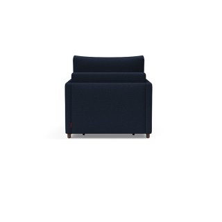 INNOVATION LIVING  Fauteuil NEAH SLIM convertible 80x195 tissu Mixed Dance Blue