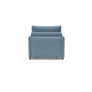 INNOVATION LIVING  Fauteuil NEAH SLIM convertible 80x195 tissu Mixed Dance Light Blue