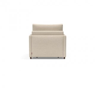 INNOVATION LIVING  Fauteuil NEAH SLIM convertible 80x195 tissu Phobos Latte
