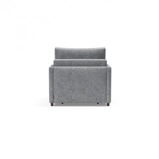 INNOVATION LIVING  Fauteuil NEAH SLIM convertible 80x195 tissu Twist Granite