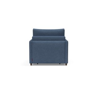 INNOVATION LIVING  Fauteuil NEAH SLIM convertible 80x195 tissu Weda Blue