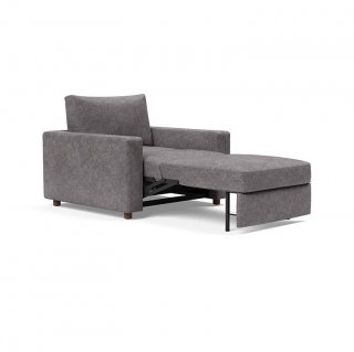 INNOVATION LIVING  Fauteuil NEAH STANDARD  convertible 80x195 tissu Avella Warm Grey