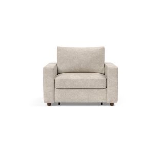 INNOVATION LIVING  Fauteuil NEAH STANDARD  convertible 80x195 tissu Avella Sand