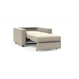 INNOVATION LIVING  Fauteuil NEAH STANDARD  convertible 80x195 tissu Bouclé Beige