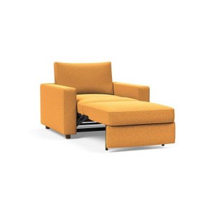 INNOVATION LIVING  Fauteuil NEAH STANDARD  convertible 80x195 tissu Bouclé Ochre