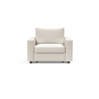 INNOVATION LIVING  Fauteuil NEAH STANDARD  convertible 80x195 tissu Bouclé Off White