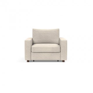 INNOVATION LIVING  Fauteuil NEAH STANDARD  convertible 80x195 tissu Corduroy Ivory