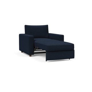 INNOVATION LIVING  Fauteuil NEAH STANDARD  convertible 80x195 tissu Mixed Dance Blue