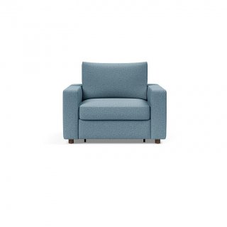 INNOVATION LIVING  Fauteuil NEAH STANDARD  convertible 80x195 tissu Mixed Dance Light Blue
