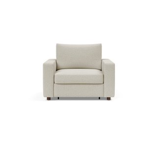 INNOVATION LIVING  Fauteuil NEAH STANDARD  convertible 80x195 tissu Mixed Dance Natural