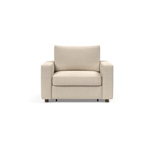 INNOVATION LIVING  Fauteuil NEAH STANDARD  convertible 80x195 tissu Phobos Latte