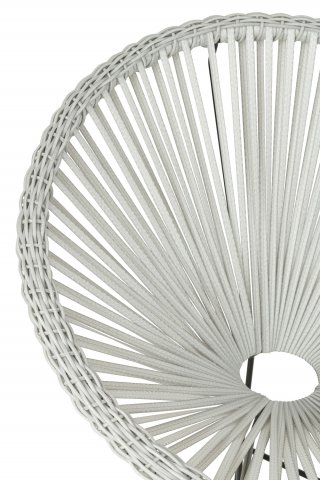 Fauteuil design AGAFI en rotin blanc