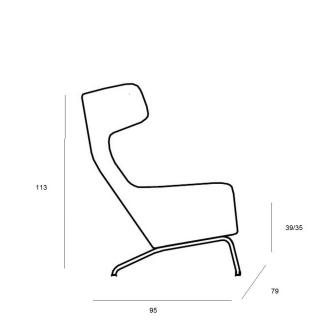 Fauteuil HAVANA à oreilles  SOFTLINE